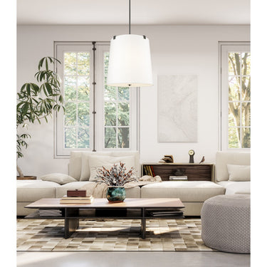 Z-Lite Weston White Linen 6 Light Pendant image 19