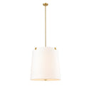 Z-Lite Weston White Linen 6 Light Pendant image 2