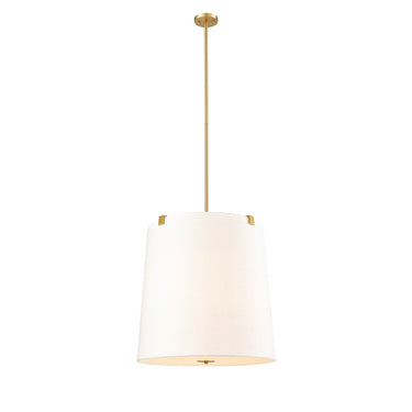 Z-Lite Weston White Linen 6 Light Pendant image 2