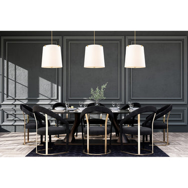 Z-Lite Weston White Linen 6 Light Pendant image 20