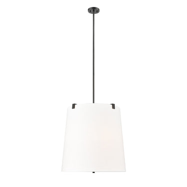 Z-Lite Weston White Linen 6 Light Pendant image 4
