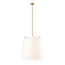 Z-Lite Weston White Linen 6 Light Pendant image 5