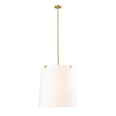Z-Lite Weston White Linen 6 Light Pendant image 5