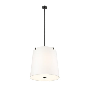 Z-Lite Weston White Linen 6 Light Pendant image 7