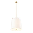 Z-Lite Weston White Linen 6 Light Pendant image 8