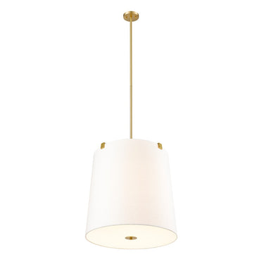 Z-Lite Weston White Linen 6 Light Pendant image 8