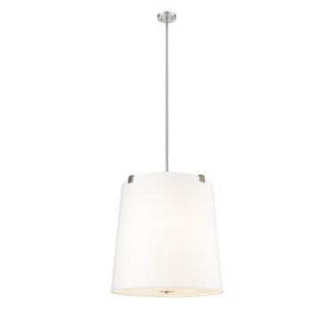 Z-Lite Weston White Linen 6 Light Pendant image