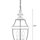 Z-Lite Westover 3 Light Outdoor Chain Mount Ceiling Fixture image 7