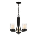 Z-Lite Willow Matte Black 3 Light Chandelier image 2