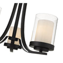 Z-Lite Willow Matte Black 3 Light Chandelier image 3