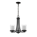 Z-Lite Willow Matte Black 3 Light Chandelier image 4