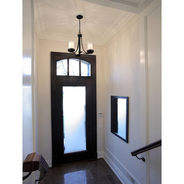 Z-Lite Willow Matte Black 3 Light Chandelier image 5