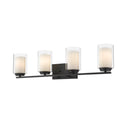 Z-Lite Willow Matte Black 4 Light Vanity Light image 2