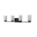 Z-Lite Willow Matte Black 4 Light Vanity Light image 4