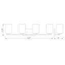 Z-Lite Willow Matte Black 4 Light Vanity Light image 7