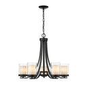Z-Lite Willow Matte Black 5 Light Chandelier image 1