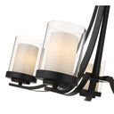 Z-Lite Willow Matte Black 5 Light Chandelier image 3