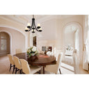 Z-Lite Willow Matte Black 5 Light Chandelier image 5