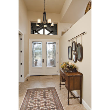 Z-Lite Willow Matte Black 5 Light Chandelier image 6