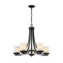 Z-Lite Willow Matte Black 5 Light Chandelier image