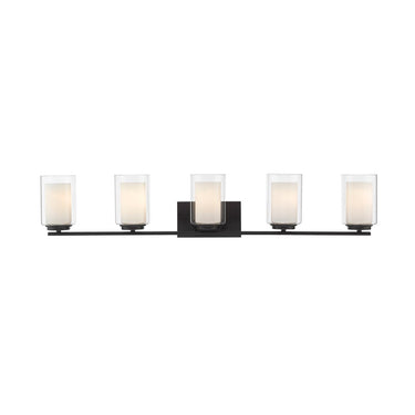 Z-Lite Willow Matte Black 5 Light Vanity Light image 1