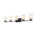 Z-Lite Willow Matte Black 5 Light Vanity Light image 2