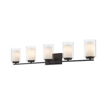 Z-Lite Willow Matte Black 5 Light Vanity Light image 2