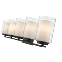 Z-Lite Willow Matte Black 5 Light Vanity Light image 3