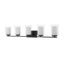 Z-Lite Willow Matte Black 5 Light Vanity Light image 4