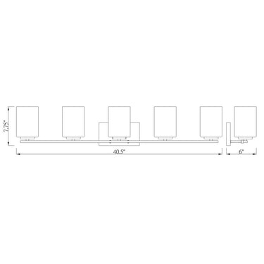 Z-Lite Willow Matte Black 5 Light Vanity Light image 7