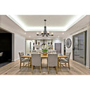 Z-Lite Willow Matte Black 6 Light Chandelier image 5