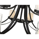 Z-Lite Willow Matte Black 9 Light Chandelier image 3