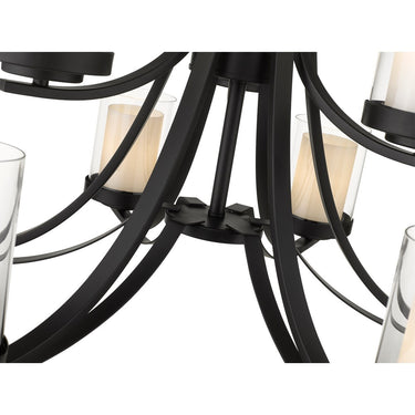 Z-Lite Willow Matte Black 9 Light Chandelier image 3