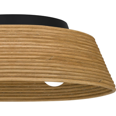 Zahara 3 Light Flush Mount in Matte Black 2