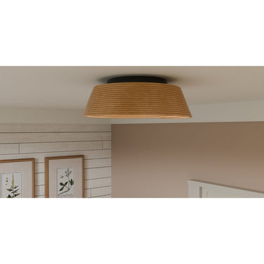 Zahara 3 Light Flush Mount in Matte Black 4
