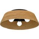Zahara 3 Light Flush Mount in Matte Black 7