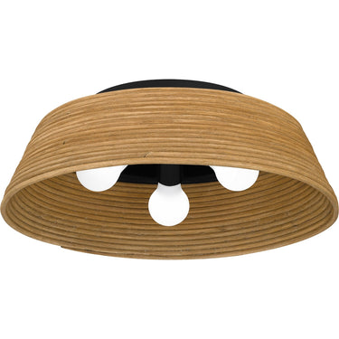 Zahara 3 Light Flush Mount in Matte Black 7
