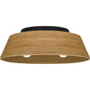 Zahara 3 Light Flush Mount in Matte Black 1
