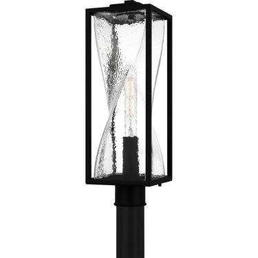 Zarah 1 Light Outdoor Post in Matte Black 1