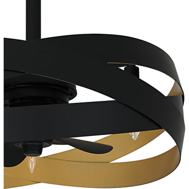 Zito 3 Light Fandelier in Matte Black 3