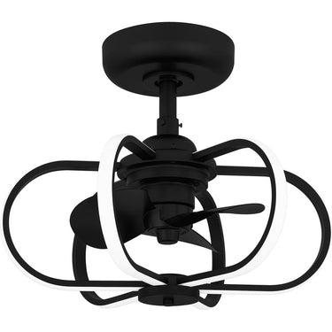 Zuri Fandelier in Matte Black 1